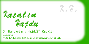 katalin hajdu business card